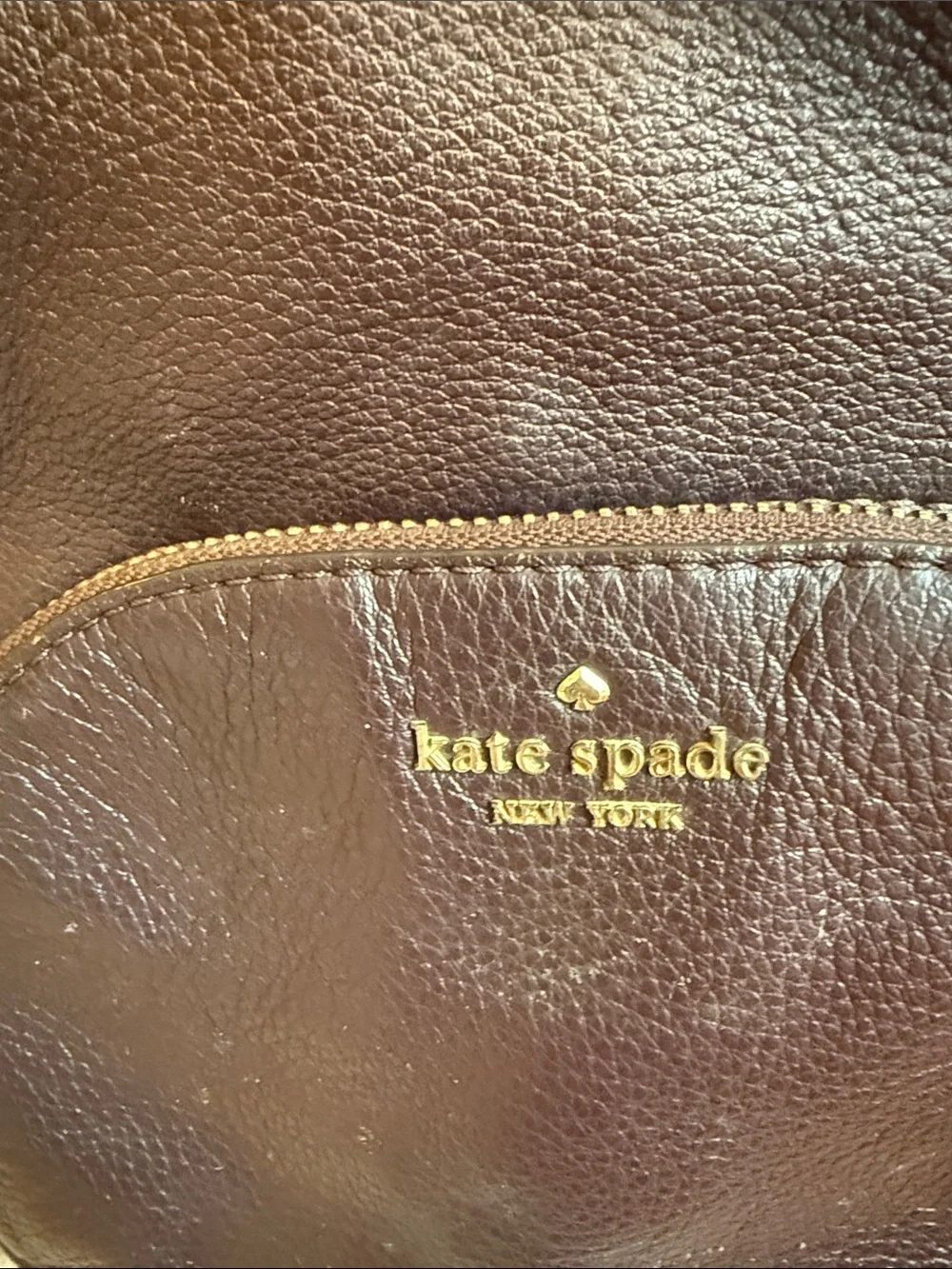 kate spade plum Pebbled Leather Mini Backpack — Deep Burgundy